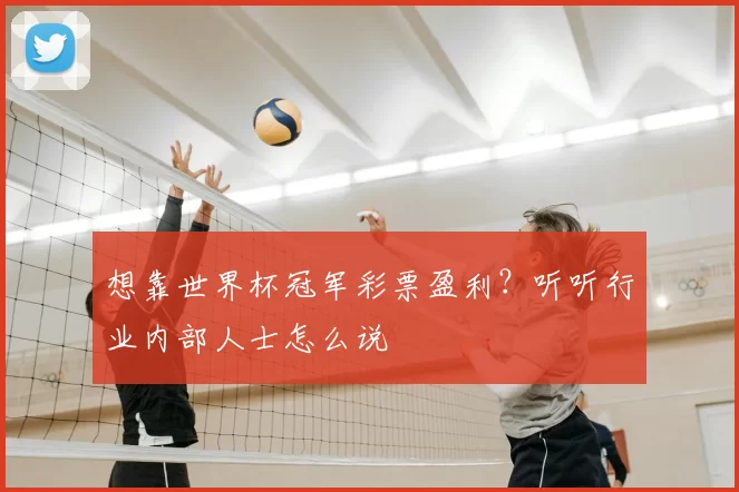 想靠世界杯冠军彩票盈利?听听行业内部人士怎么说
